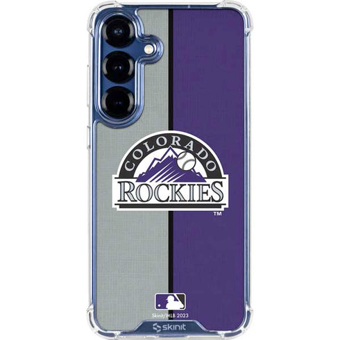 MLB Colorado Rockies Split Galaxy S25 Clear Case